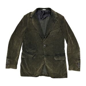 Massimo Alba Unstructured Corduroy Pigment Dyed 3 Btn Blazer Jacket Mens IT 48
